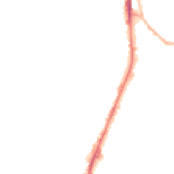 Night-time road noise heatmap for WF17 6AX
