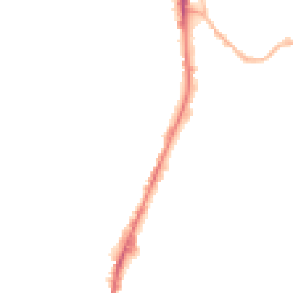 Night-time road noise heatmap for WF17 6BG