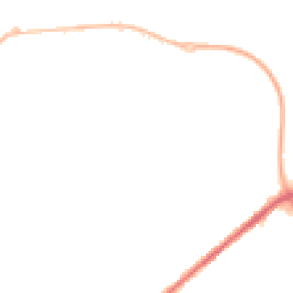 Night-time road noise heatmap for WF17 6DR