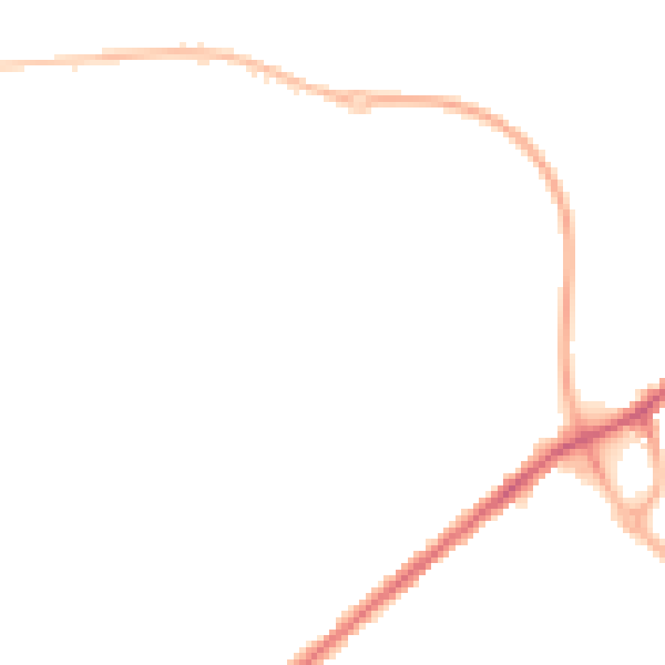 Night-time road noise heatmap for WF17 6DT