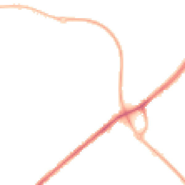 Night-time road noise heatmap for WF17 6DW