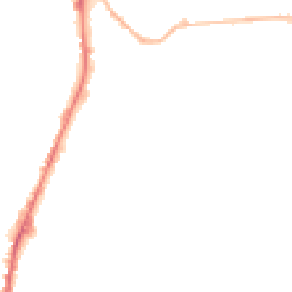 Night-time road noise heatmap for WF17 6EF