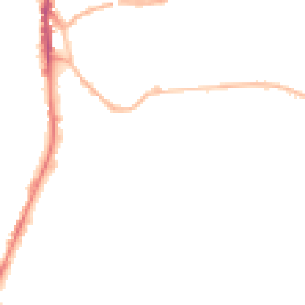 Night-time road noise heatmap for WF17 6EN