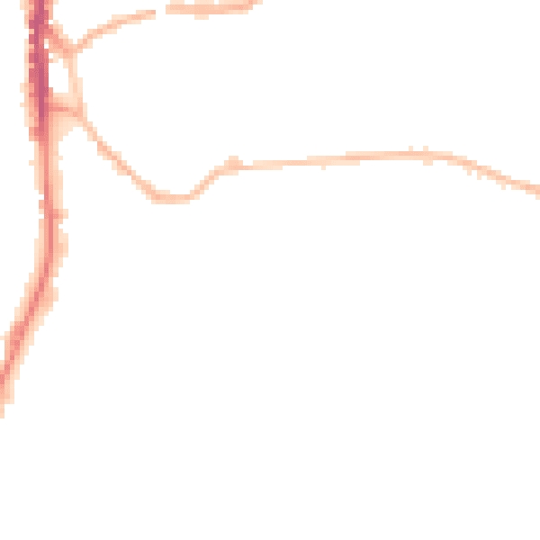 Night-time road noise heatmap for WF17 6EP