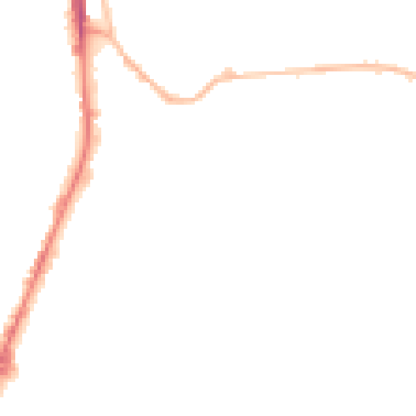 Night-time road noise heatmap for WF17 6EQ