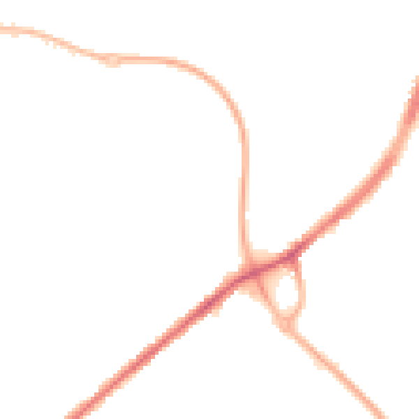 Night-time road noise heatmap for WF17 6FX