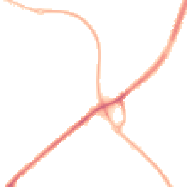 Night-time road noise heatmap for WF17 6FZ