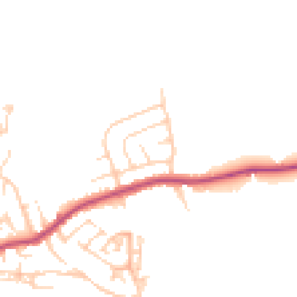Daytime road noise heatmap for WF17 6HD