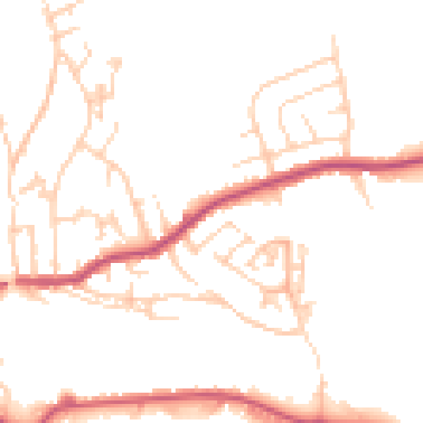 Daytime road noise heatmap for WF17 6HP