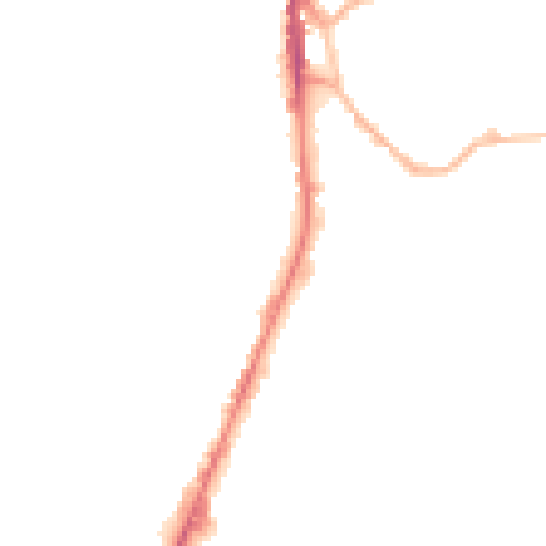 Night-time road noise heatmap for WF17 6HY