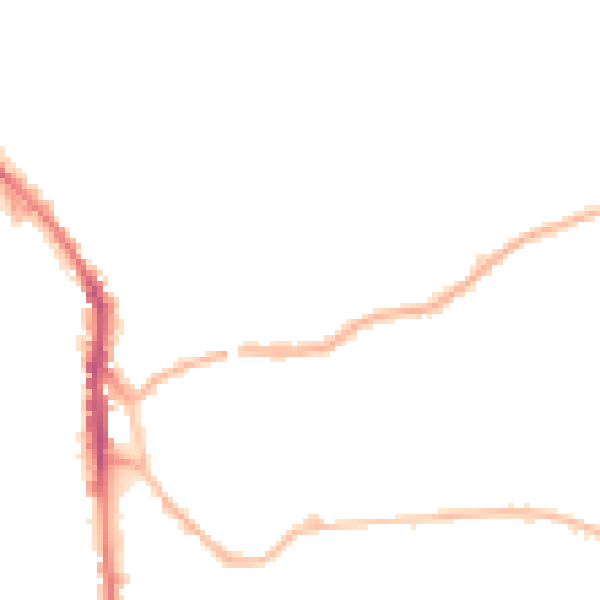 Night-time road noise heatmap for WF17 6NL