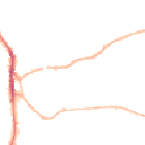 Night-time road noise heatmap for WF17 6NU