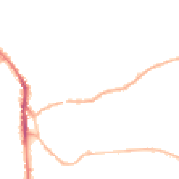 Night-time road noise heatmap for WF17 6NZ