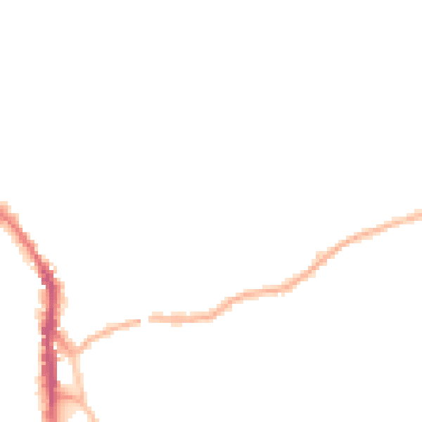 Night-time road noise heatmap for WF17 6PN