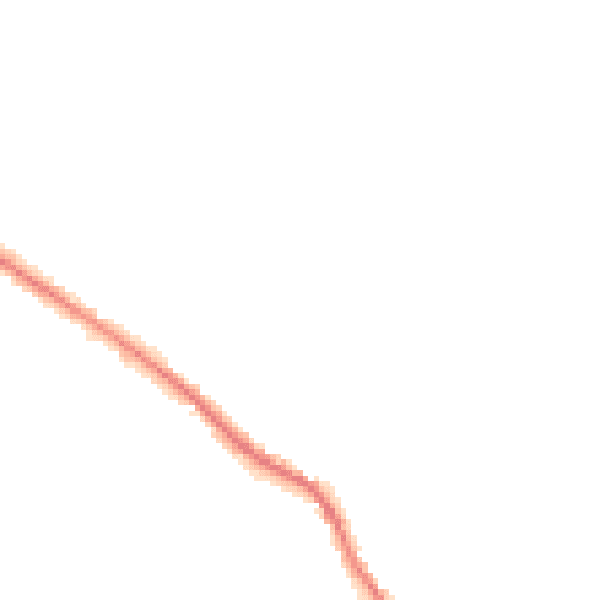 Night-time road noise heatmap for WF17 7AQ