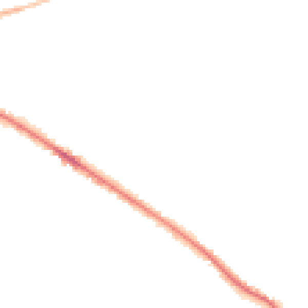 Night-time road noise heatmap for WF17 7DG