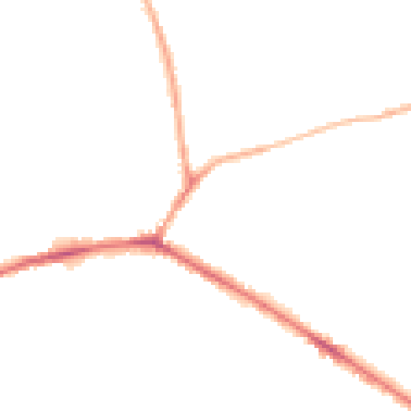 Night-time road noise heatmap for WF17 7QL