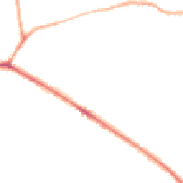 Night-time road noise heatmap for WF17 7QX