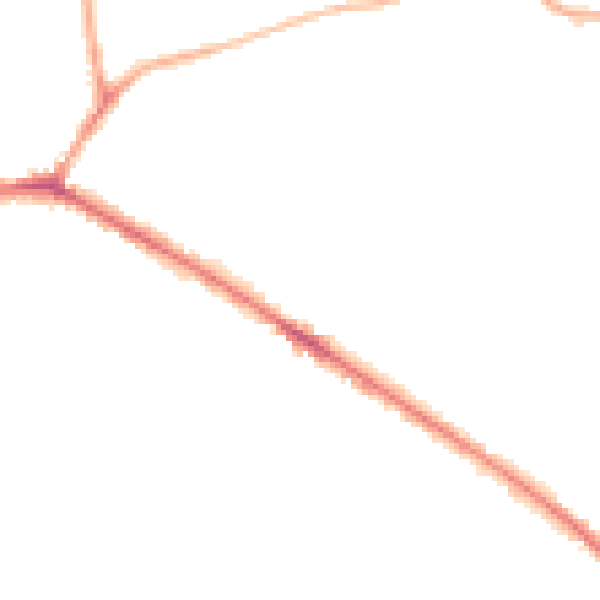 Night-time road noise heatmap for WF17 7QZ