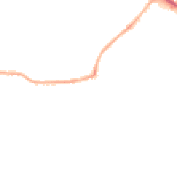 Night-time road noise heatmap for WF17 7SE