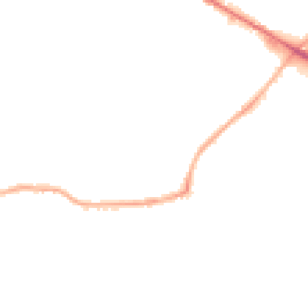 Night-time road noise heatmap for WF17 7TR