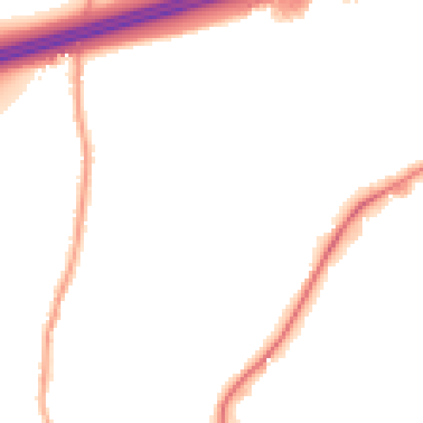 Night-time road noise heatmap for WF17 9DG