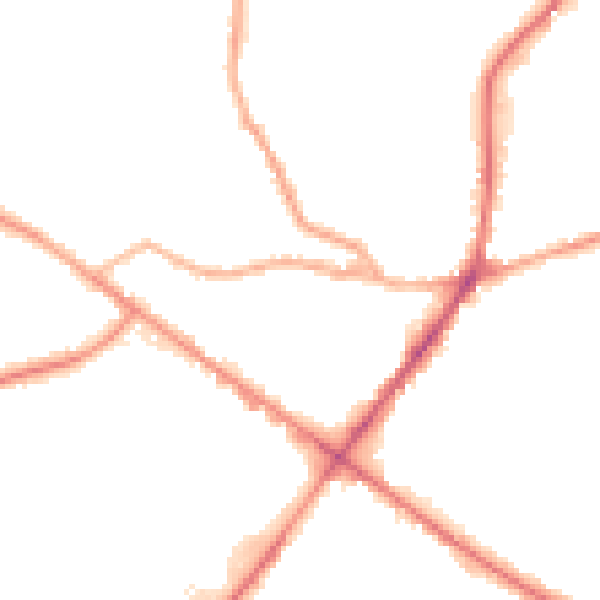 Night-time road noise heatmap for WF17 9DY