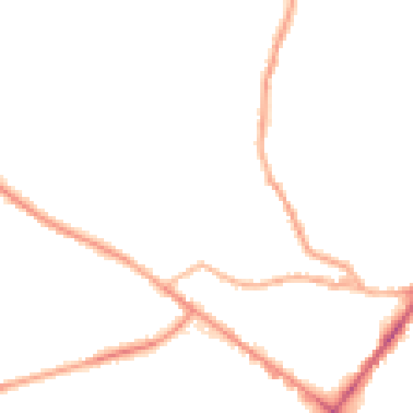 Night-time road noise heatmap for WF17 9JL