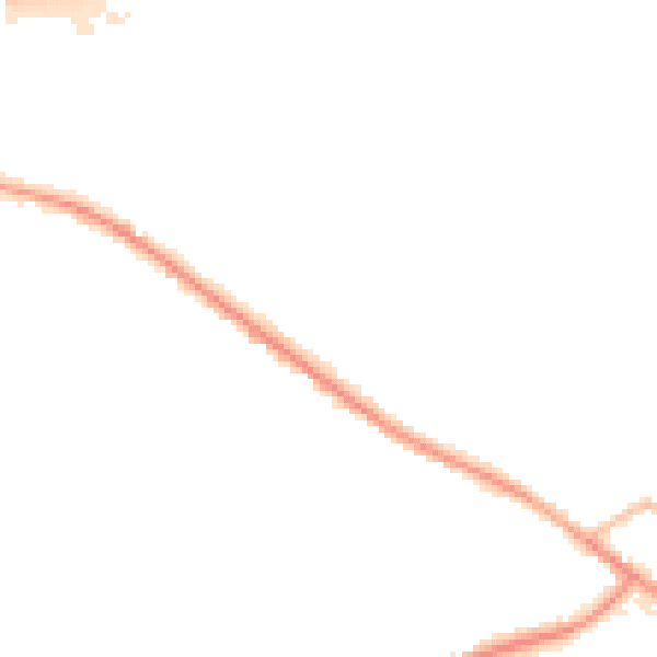 Night-time road noise heatmap for WF17 9JT