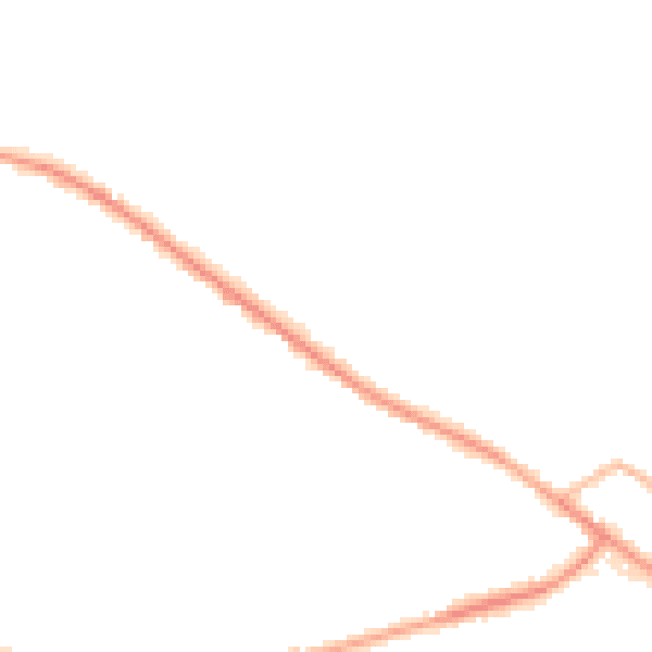 Night-time road noise heatmap for WF17 9JZ