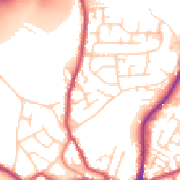 Daytime road noise heatmap for WF17 9NJ