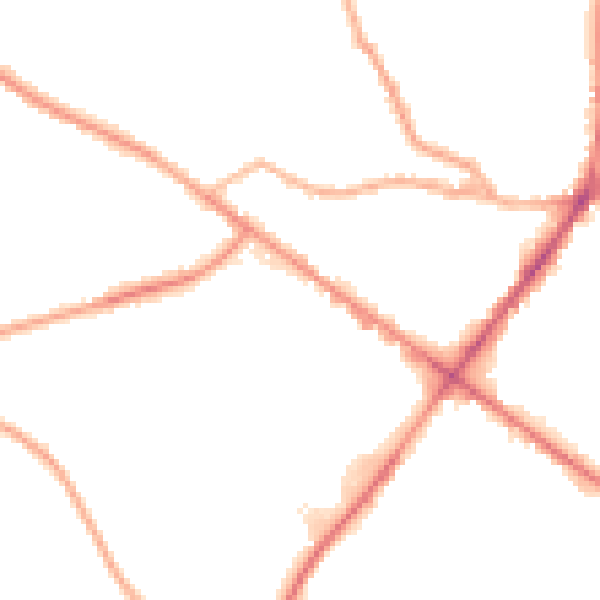 Night-time road noise heatmap for WF17 9NR