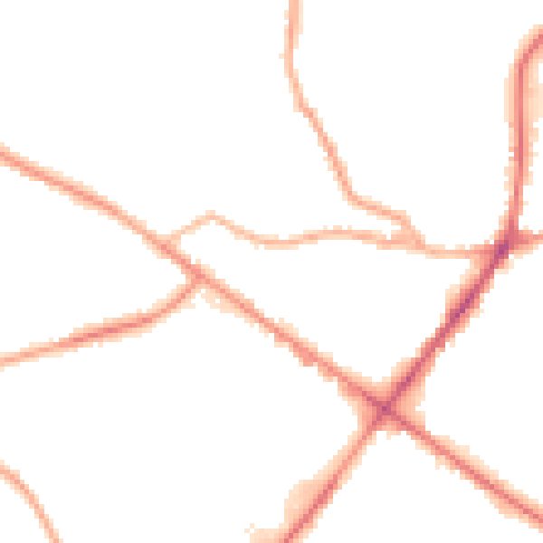 Night-time road noise heatmap for WF17 9PJ