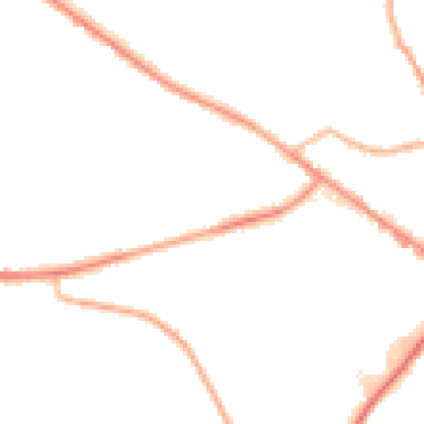 Night-time road noise heatmap for WF17 9PS