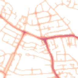 Daytime road noise heatmap for WF2 0AA