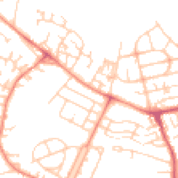 Daytime road noise heatmap for WF2 0AB