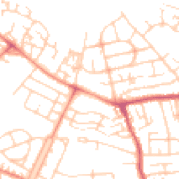 Daytime road noise heatmap for WF2 0AD