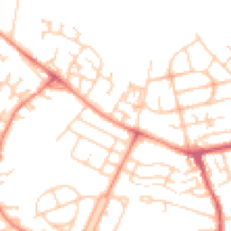 Daytime road noise heatmap for WF2 0AE
