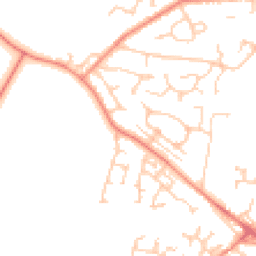 Daytime road noise heatmap for WF2 0AN