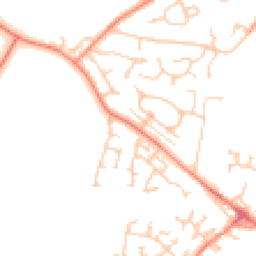 Daytime road noise heatmap for WF2 0AP