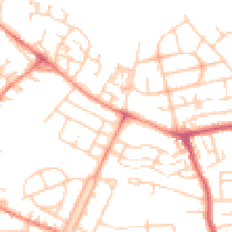 Daytime road noise heatmap for WF2 0AS