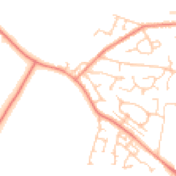 Daytime road noise heatmap for WF2 0AW