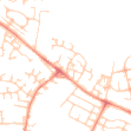 Daytime road noise heatmap for WF2 0BE