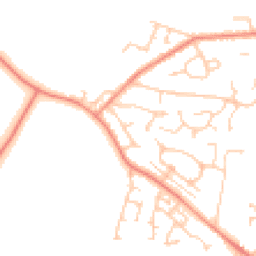 Daytime road noise heatmap for WF2 0BH