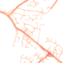 Daytime road noise heatmap for WF2 0BJ