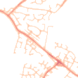 Daytime road noise heatmap for WF2 0BL