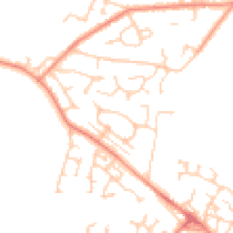 Daytime road noise heatmap for WF2 0BS