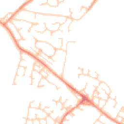 Daytime road noise heatmap for WF2 0BT
