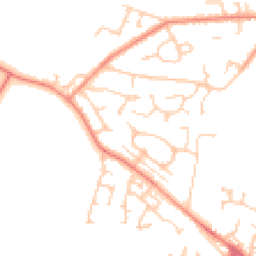 Daytime road noise heatmap for WF2 0BW