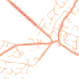 Daytime road noise heatmap for WF2 0BZ